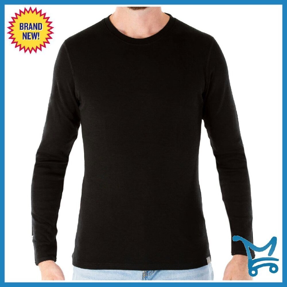 Men's Merino Wool Thermal Base Layer Long Sleeve Shirt XL